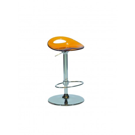 DRINK stool with gas lift & swivel Orange