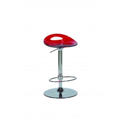 DRINK Stool with jack & swivel Red