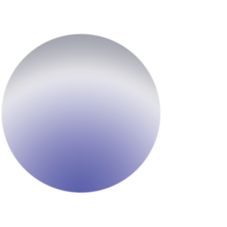 Boule MOON Ø40cm Bleu