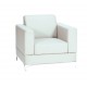 SQUARE armchair White