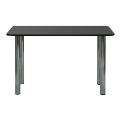 Black RECTANGULAR TABLE with tablecloth