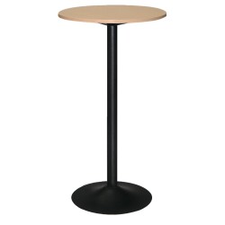 TERTIO 60 beech/black snack table