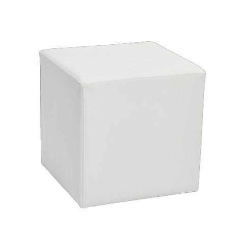 Square pouffe CONFORT White