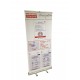 PERSONALIZED BANNER XL kakemono freestanding on roller H200cm-L100cm