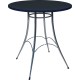 Table CHROMA ronde Noir