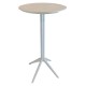 Table snack SKY BAR CARREE 60cm Blanc