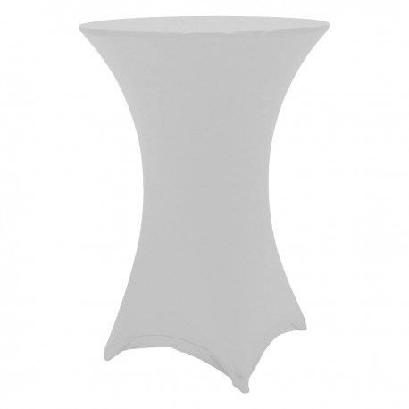 Table snack BASIC ø80cm + HOUSSE Blanc