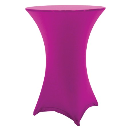 Table snack BASIC ø80cm + HOUSSE Fushia