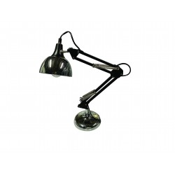 Black and chrome desk lamp