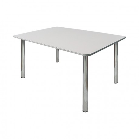   TABLE RECTANGULAIRE Blanc à napper 120cm