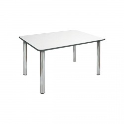 TABLE RECTANGULAIRE Blanc à napper 160cm