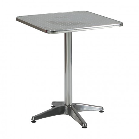 DISILQ square aluminium table