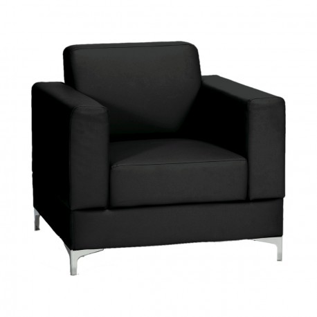 SQUARE armchair Black