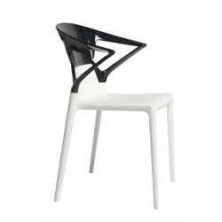 CAPRICE Chair White/Black