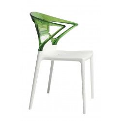 Chaise CAPRICE Blanc/Vert