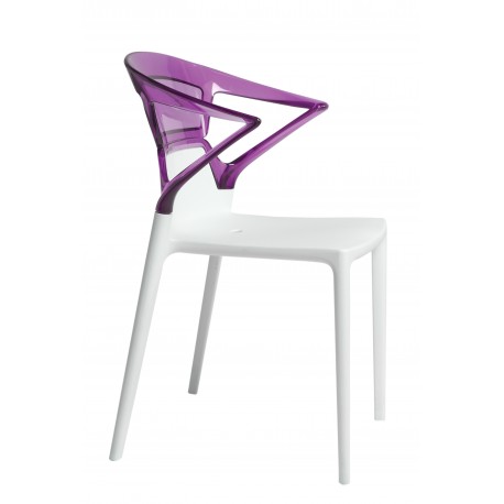 CAPRICE Chair White/Purple