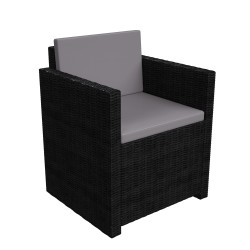 DARKY armchair Black/Grey