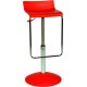IBIZA stool with gas lift & swivel Red
