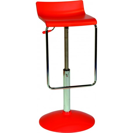 IBIZA stool with gas lift & swivel Red