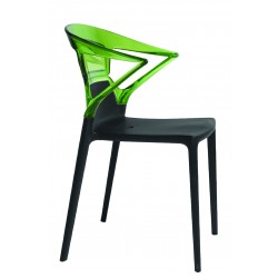 Chaise CAPRICE Noir/Vert