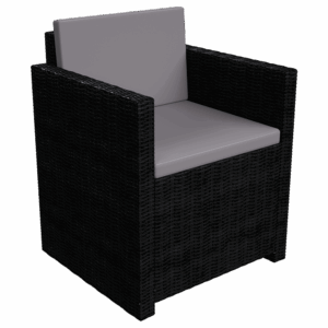 Fauteuil DARKY Noir/Gris