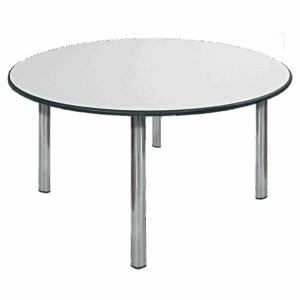 TABLE RONDE Blanc à napper 6 couverts