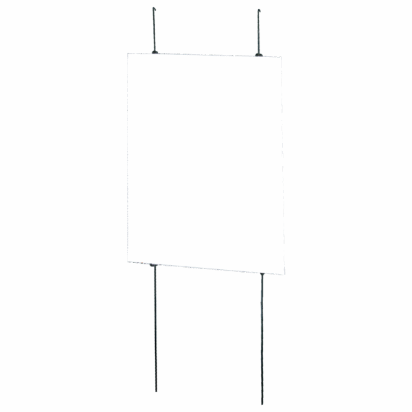 CIMAISES - Lot de 2 tringles + 4 crochets