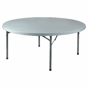 TABLE BASIC RONDE Gris à napper ∅150cm