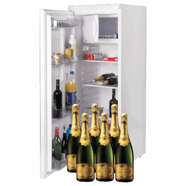 REFRIGERATEUR GARNI 220L avec Champagne