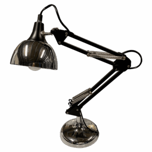 LAMPE DE BUREAU Noir et chrome