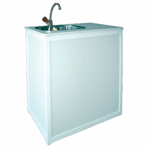 EVIER A RACCORDER eau froide/eau chaude