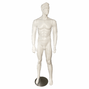 MANNEQUIN HOMME sur socle en verre