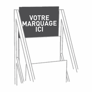 MARQUAGE PERSONNALISE RECTANGLE pour présentoir CYRUS