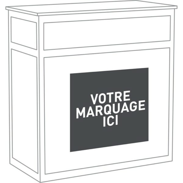 MARQUAGE PERSONNALISE PETIT FORMAT pour comptoir/angle /rangement ORSAY