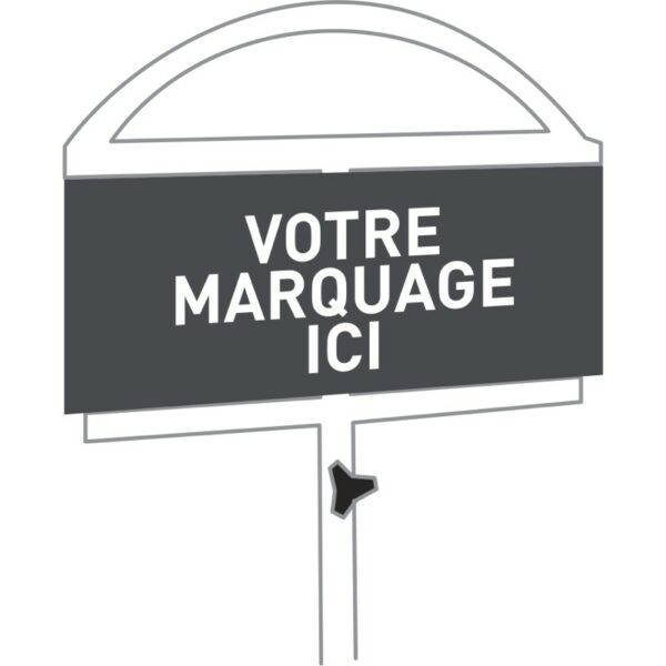 MARQUAGE PERSONNALISE pour porte-enseigne H30cm - L42cm