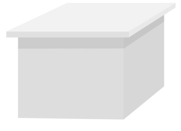 PODIUM H40cm Blanc