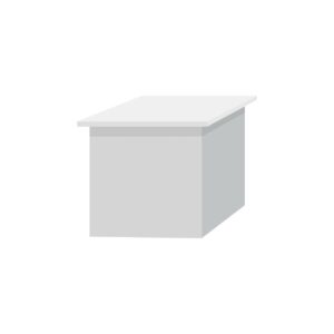 PODIUM H80cm Plateau Blanc/Corps Blanc