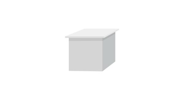 PODIUM H80cm Plateau Blanc/Corps Blanc